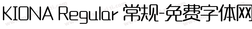 KIONA Regular 常规字体转换